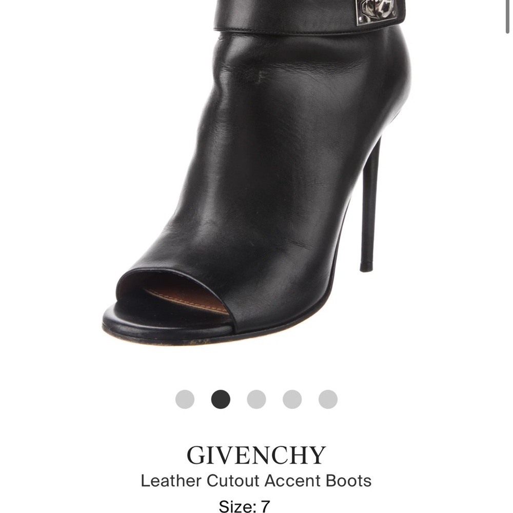 Givenchy Open Toe Shark Tooth Bootie